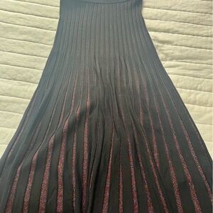 Marine Layer metallic pleated skirt size small